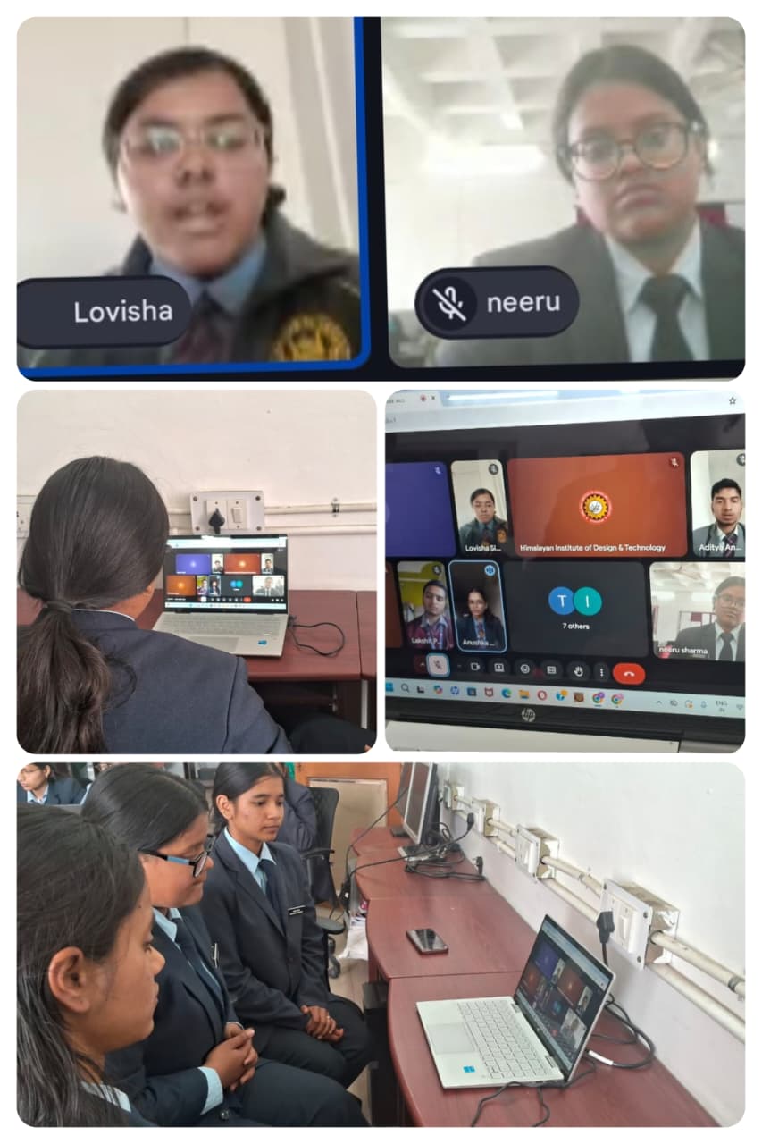 The Himalayan Institute of Design & Technology organized an Inter-Institution Debate Competition on 25th February 2026 on the thought-provoking theme, “AI – A Curse or a Boon.” 